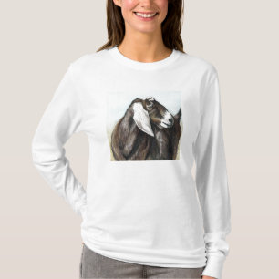 T-shirt Chemise d'art de chèvre de Nubian