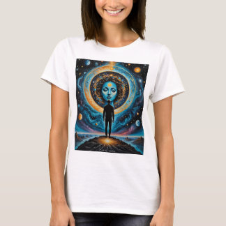 T-shirt Chemise d'art de la déesse cosmique Carpe Diem