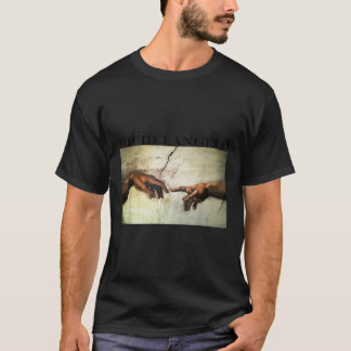 T-shirt Chemise d'art Michelangelo Création d'Adam