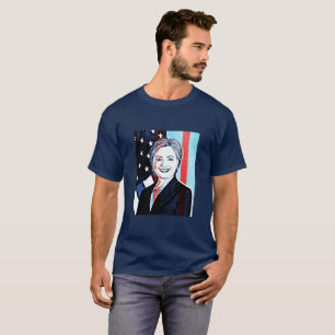 T-shirt Chemise d'Art numérique Hilary Clinton