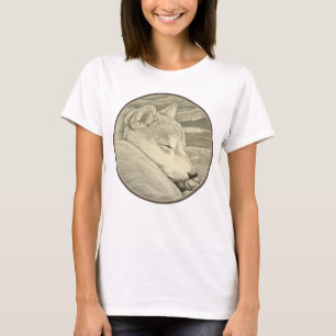 T-shirt Chemise d'art Shiba Inu Chemise d'art Chemise de f