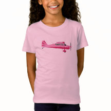 Chemise d'avion en Super Décathlon rose pour fille