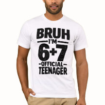 Chemise de 13e anniversaire Mème drôle 6 7 Anniver