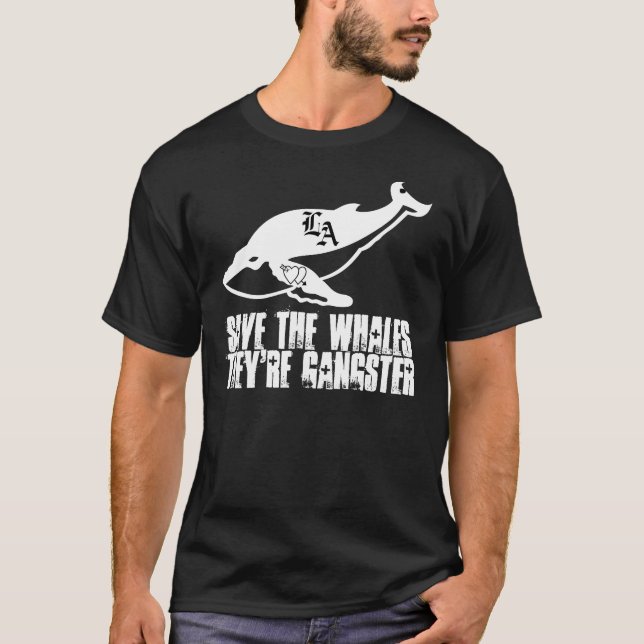 T-shirt Chemise de baleines du bandit des productions sans (Devant)