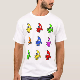 T-shirt Chemise de banane d'arc-en-ciel