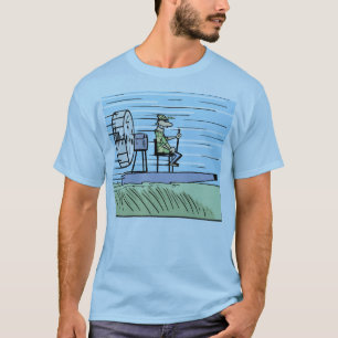 T-shirt Chemise de bande dessinée de bateau d'air