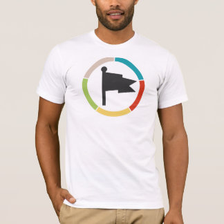T-shirt Chemise de base de couleur de logo de drapeau