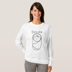 T-shirt Chemise de base de Doula de la douille des femmes
