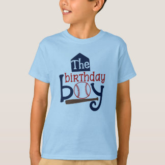 T-shirt Chemise de baseball de garçon d'anniversaire