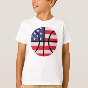T-shirt Chemise de basket-ball de drapeau américain