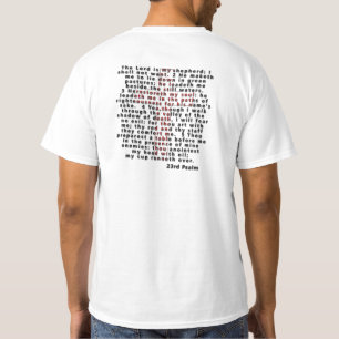 T-shirt Chemise de bible ; Psaumes 23