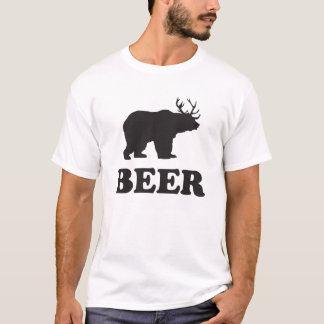 T-shirt Chemise de bière (cerf commun d'ours)