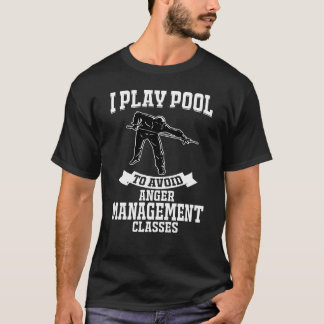 T-shirt chemise de billards pour la piscine de jeu des