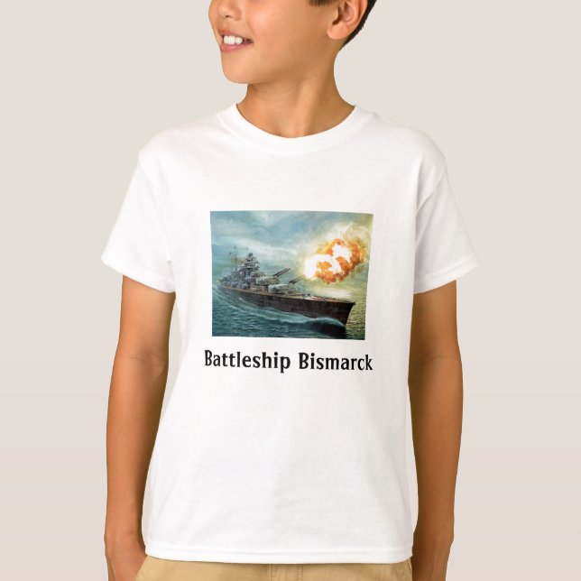 T-shirt Chemise de Bismarck de cuirassé (Devant)