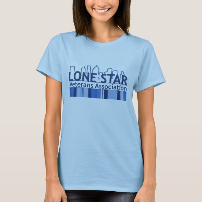 T-shirt Chemise de bleu des dames LSVA (Devant)