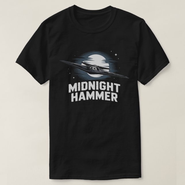 T-shirt Chemise de bombardement furtive B-2 de minuit | GB (Design devant)