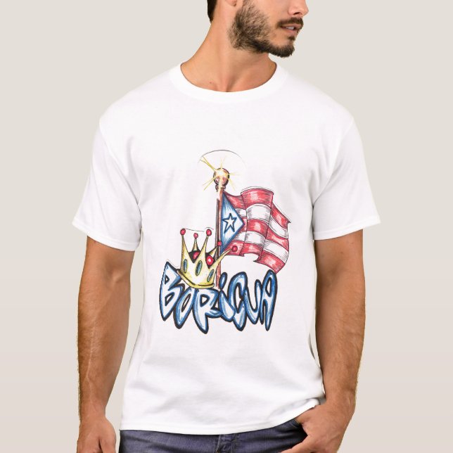 T-shirt Chemise de Boricua (Devant)