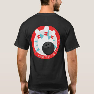 T-shirt Chemise de Bowling Black Event personnalisée