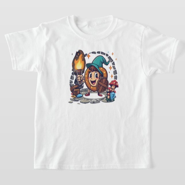 T-shirt Chemise de bretzel pour tout-petit, l'aventure att (Poser)