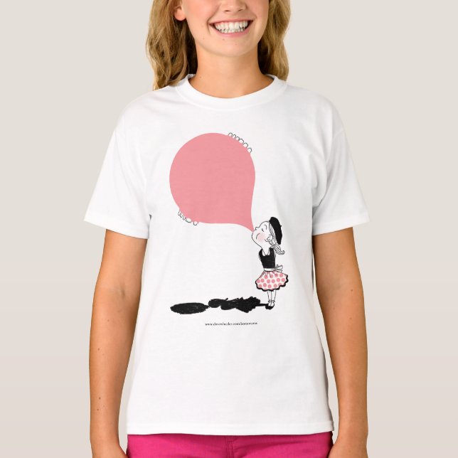 T-shirt chemise de bubblegum (Devant)