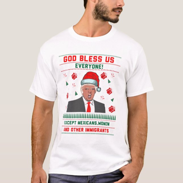 T-shirt Chemise de cadeau de Noël de casquette de Père (Devant)
