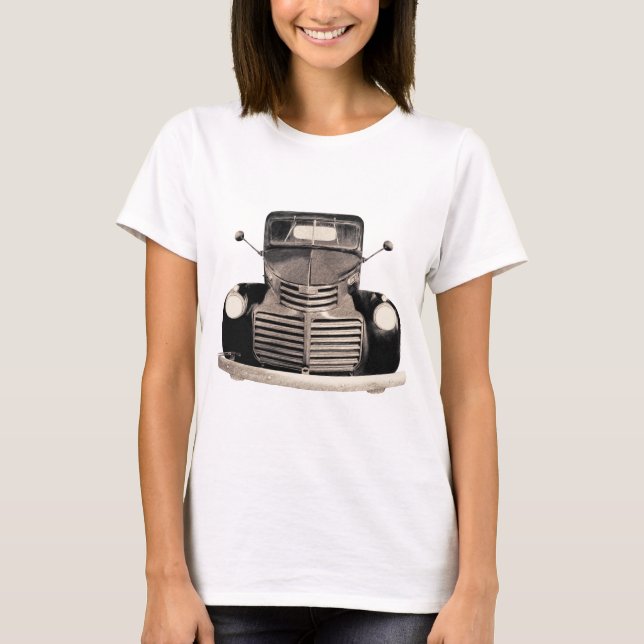 T-shirt Chemise de camion antique (Devant)
