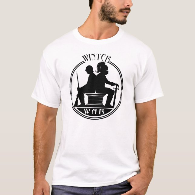 T-shirt Chemise de campagne d'ASL de la guerre 41 d'hiver (Devant)