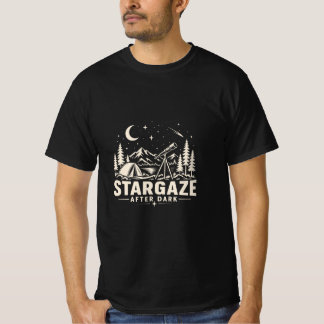 T-shirt Chemise de camping d'astronomie vintage Stargaze A