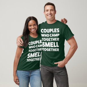T-shirt Chemise de Camping Drôle pour Hommes et Femmes