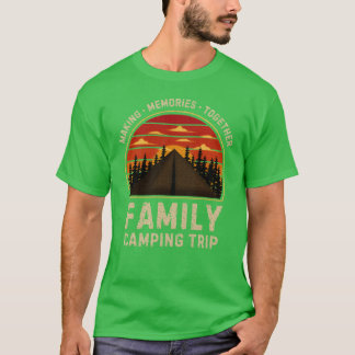 T-shirt Chemise de camping familiale Camper Camp 2024 vint