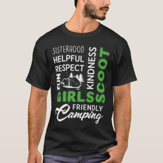 T-shirt Chemise de Camping Scout Girls, Cadeaux de Vacance