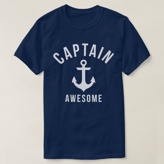 T-shirt Chemise de capitaine de bateau drôle et hilarante (Design devant)