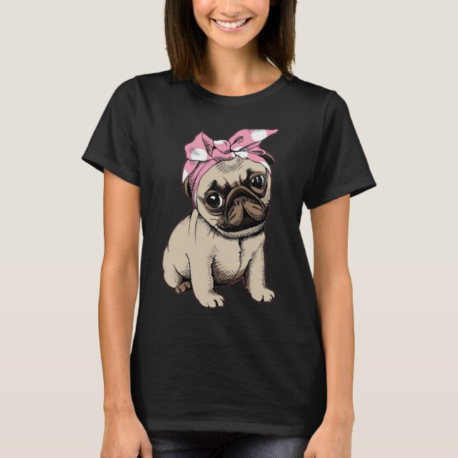 T-shirt chemise de carlin (Devant)