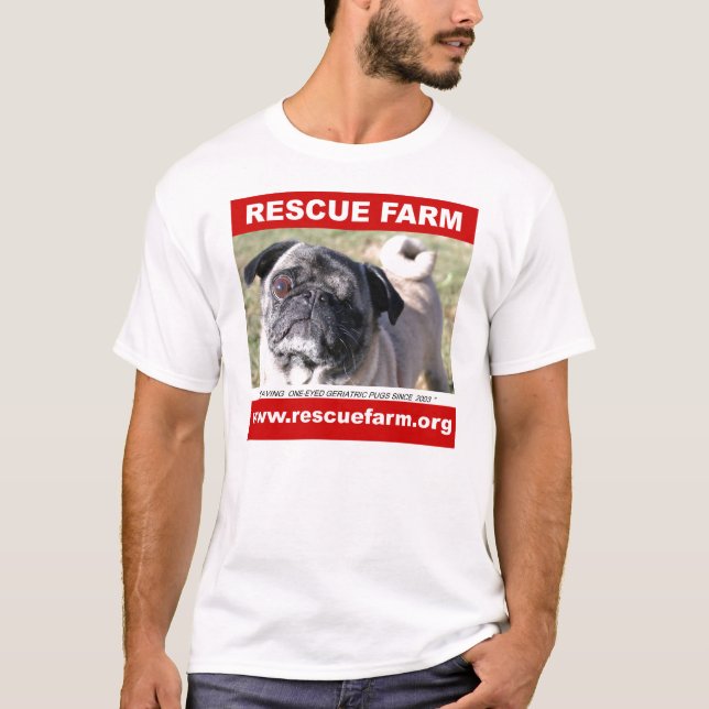 T-shirt Chemise de carlin de ferme de délivrance (Devant)