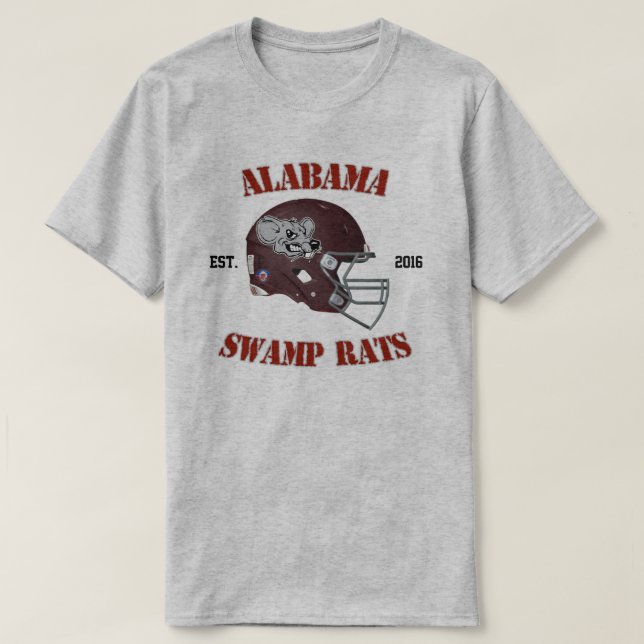 T-shirt Chemise de casque de rats de marais (Design devant)