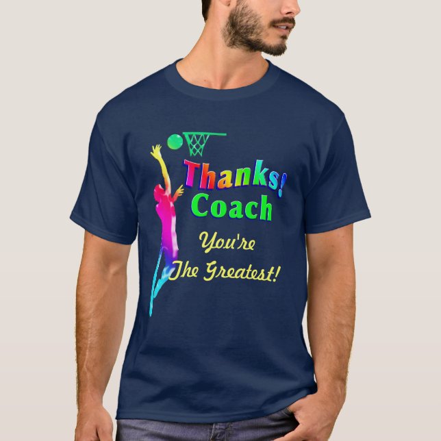 T-shirt Chemise de cercle de Merci d'entraîneur de (Devant)