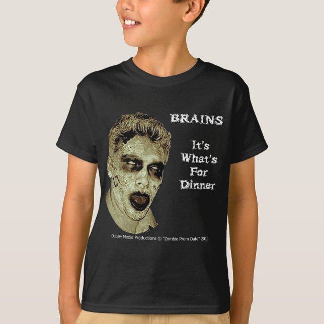 T-shirt Chemise de "cerveaux" d'enfants (Devant)
