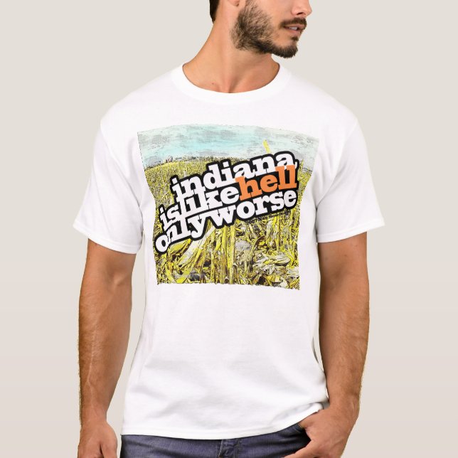 T-SHIRT CHEMISE DE CHAMP DE MAÏS DE L'INDIANA (Devant)