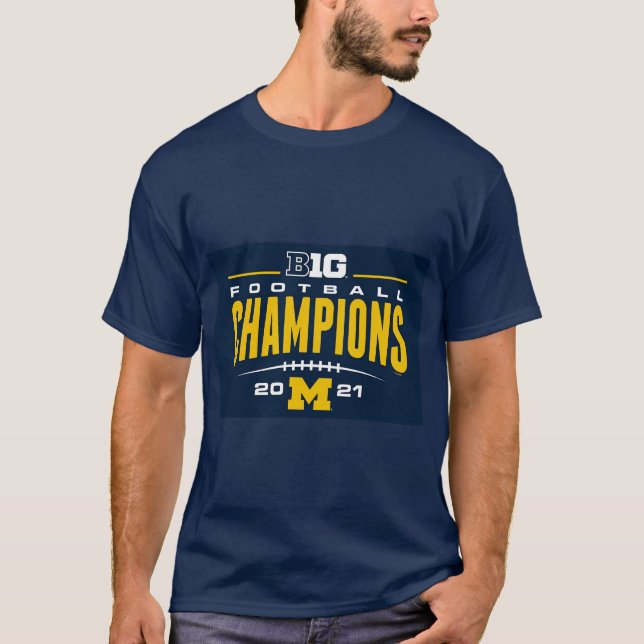 T-shirt chemise de championnat michigan big ten (Devant)