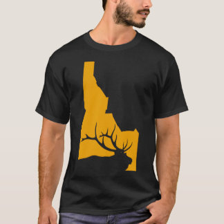 T-shirt Chemise de chasse aux wapitis Idaho - Meilleur Id 