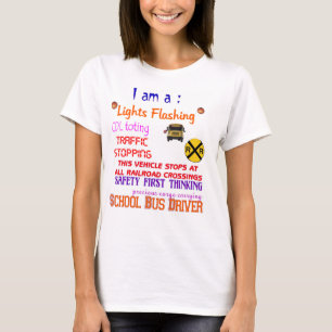 T-shirt chemise de chauffeur d'autobus scolaire
