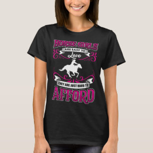 T-shirt Chemise de cheval pour femmes filles mignonne équi