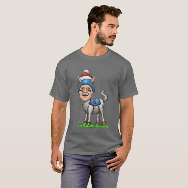 T-shirt Chemise de CHÈVRE du numéro 12 (Devant entier)