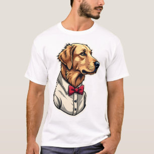 T-shirt Chemise de chien patriotique vintage USA Golden Re