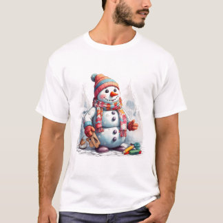 T-shirt Chemise de Chuckle Snowman Festif