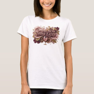 T-shirt Chemise de citation artistique rouge BOIS MAINTENA