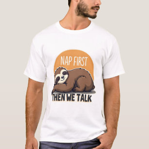 T-shirt Chemise de citation de paresseux endormi Vintage M