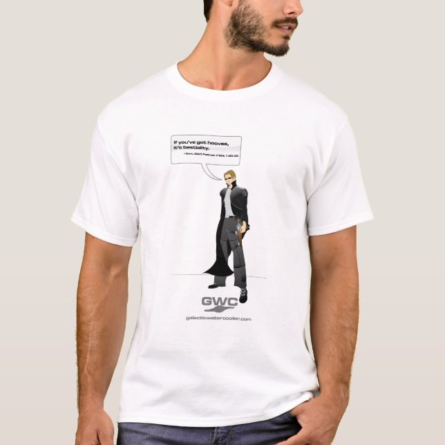 T-shirt Chemise de citation de Sean : Bestialité (Devant)