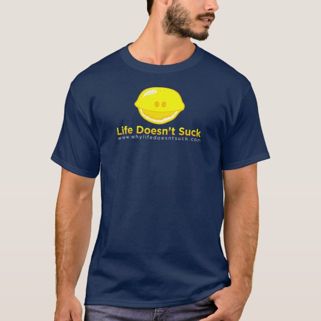 T-shirt Chemise de citron de bleu marine - hommes (Devant)