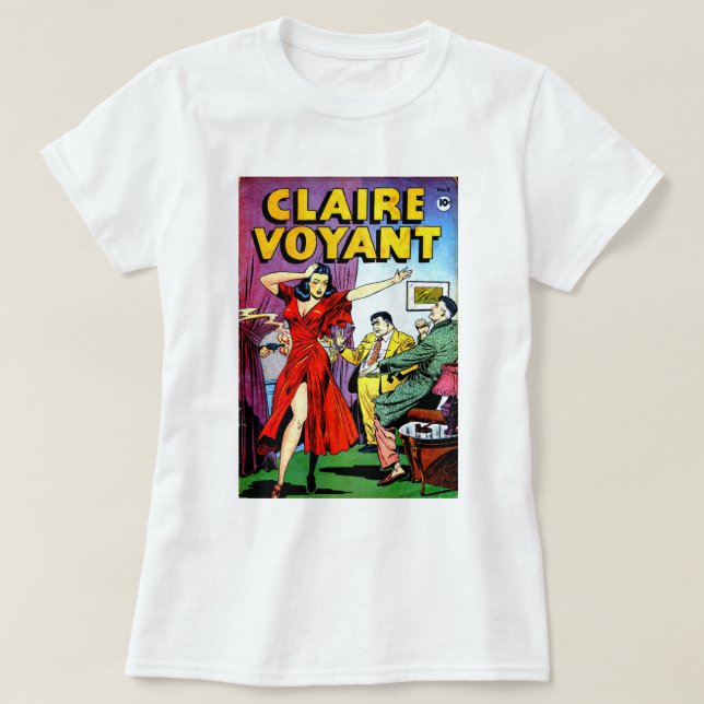 T-shirt Chemise de Claire Voyant 02 (Design devant)
